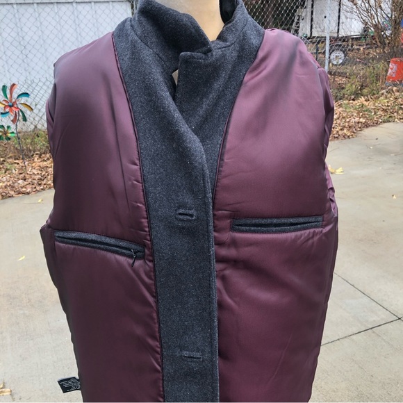 London Fog Mens Wool Blend Coat Charcoal Gray - Picture 12 of 12